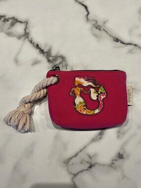 Spartina 449 Beach Rope Wristlet featuring colorful mermaid applique